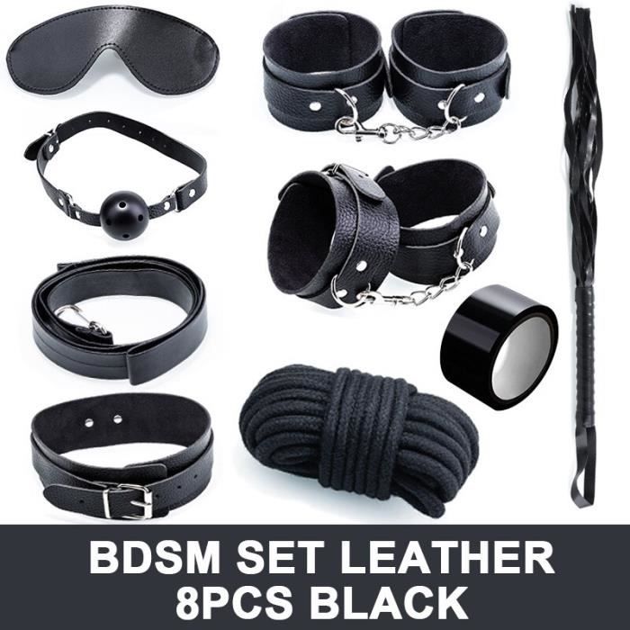 Accessoires BDSM bondage 8 pièces - Achat / Vente Accessoires BDSM bondage  8 - Cdiscount