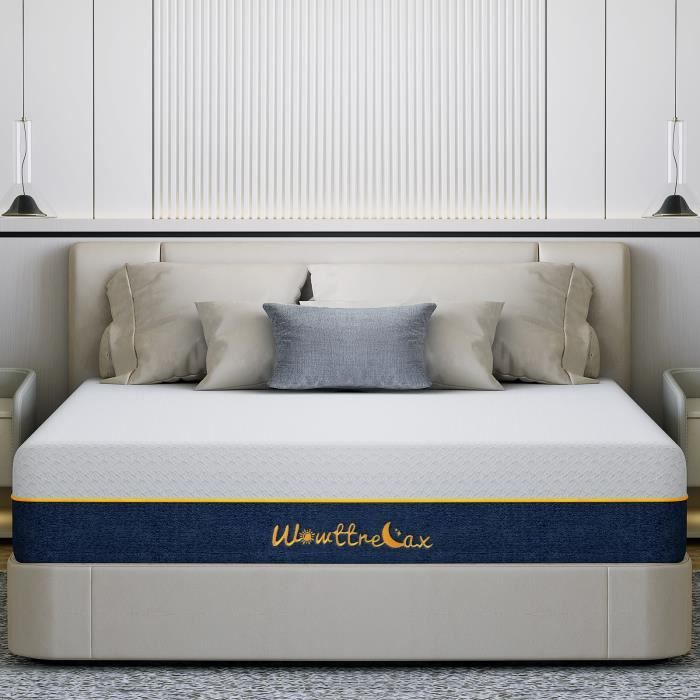 Matelas 140*200 cm - Épaisseur epaisseur 20 cm - 8 Zones de Confort - Mousse à Mémoire de Forme Haute Densité - Ergonomique