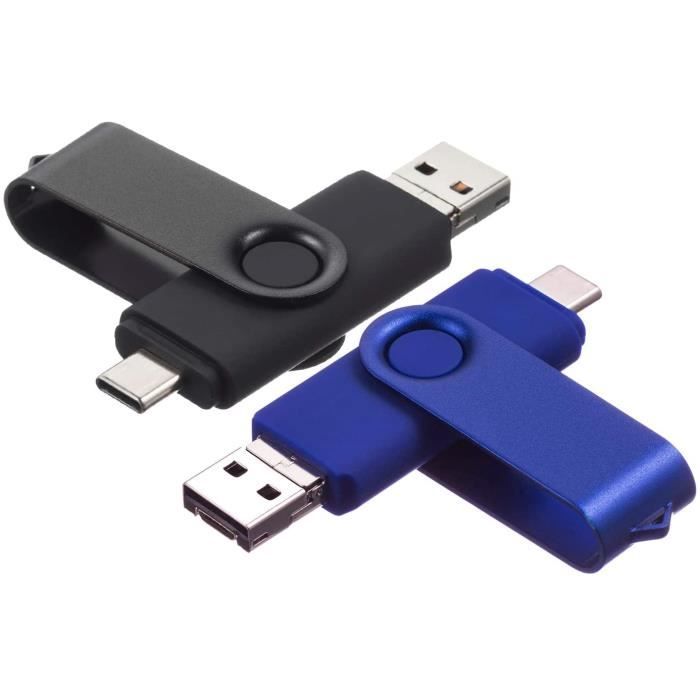 CLE USB 3.2 PLATI+CONNECTEUR TYPE C 64GB - BuroStock Réunion