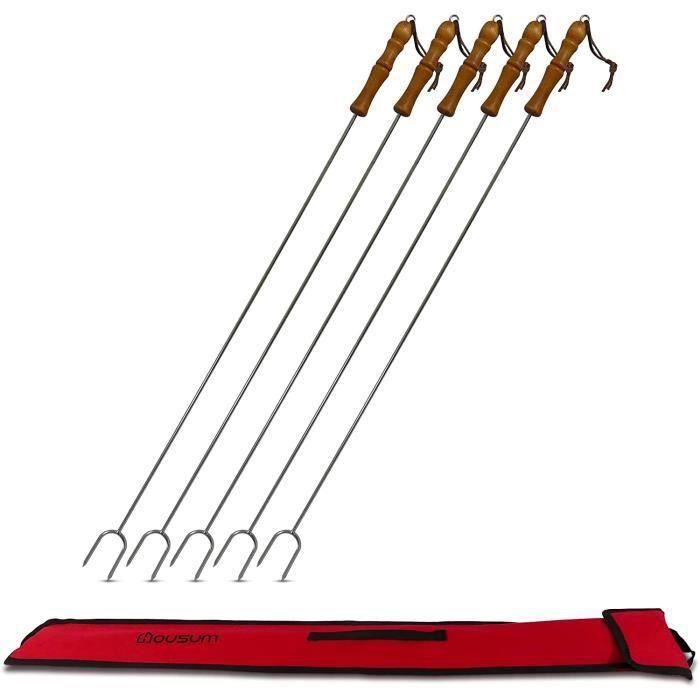 Lot De 4 Fourchettes Multifonctions En Inox 430 – 14,5 Cm, Pour éplucher Pommes De Terre, Griller Maïs, Viandes, écologique Et Lave-vaisselle
