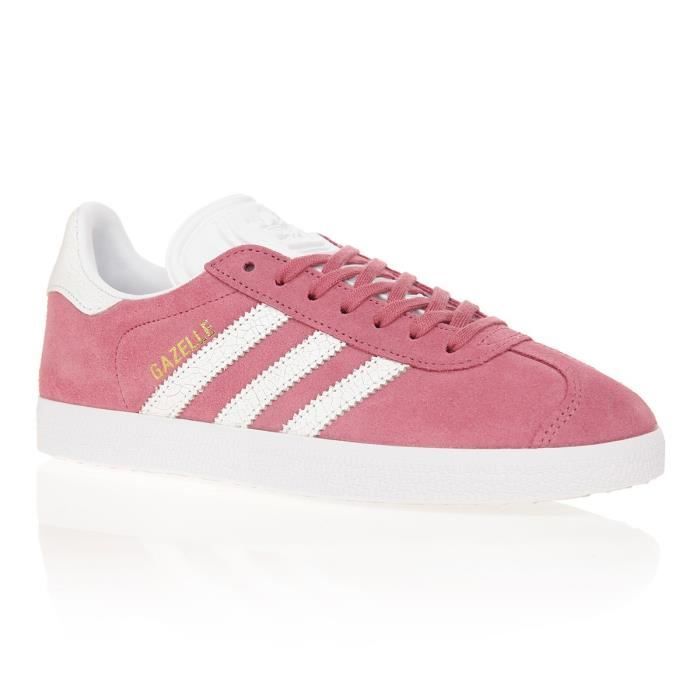 Adidas gazelle rose et blanche