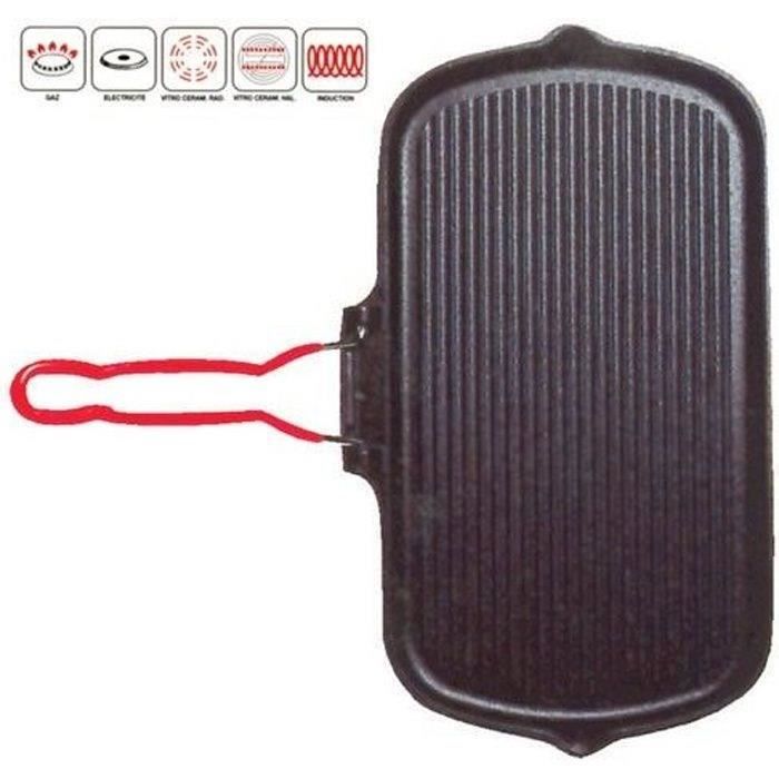 INVICTA Grill rectangulaire 37 x 22 cm en fonte - vue 2