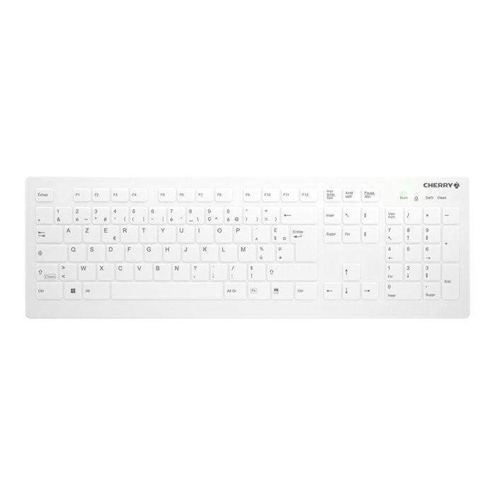 Clavier médical – Active Key – AK-C8112 – AZERTY – Sans fil – Lavable – Blanc