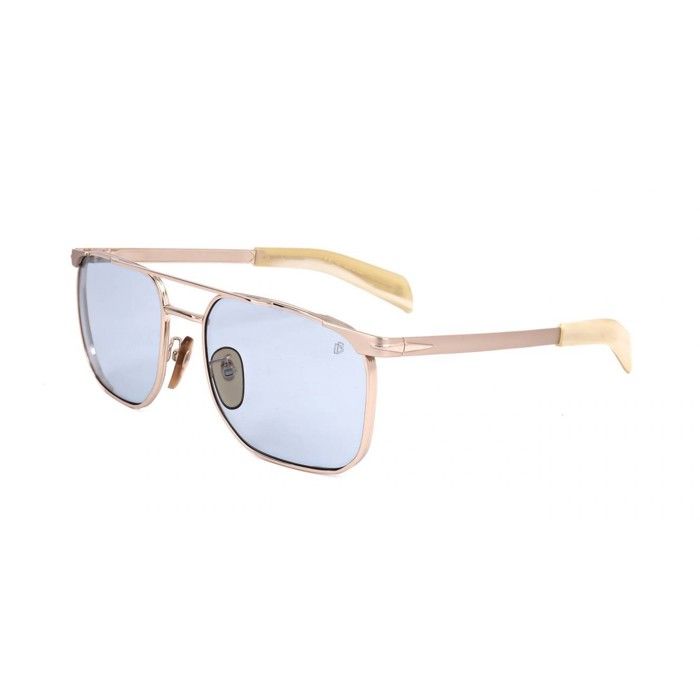 Lunettes De Soleil David Beckham DB 7048/S - Monture Or Et Noir - Taille 56/18/140 - Homme Neuf Avec étiquettes