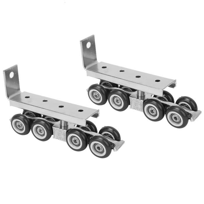 Rouleau Porte Coulissante Métal - Pour Porte D'Armoire Ou Placard, Glissement Fluide, Finition Mate