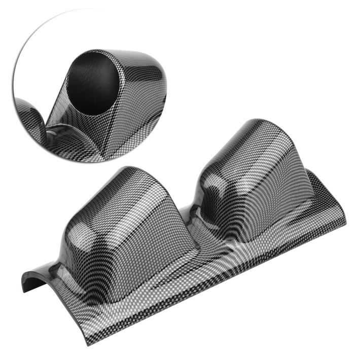 Support Universel Manomètre 52mm Noir - Support Jauge Voiture Camion Avec Ruban Adhésif