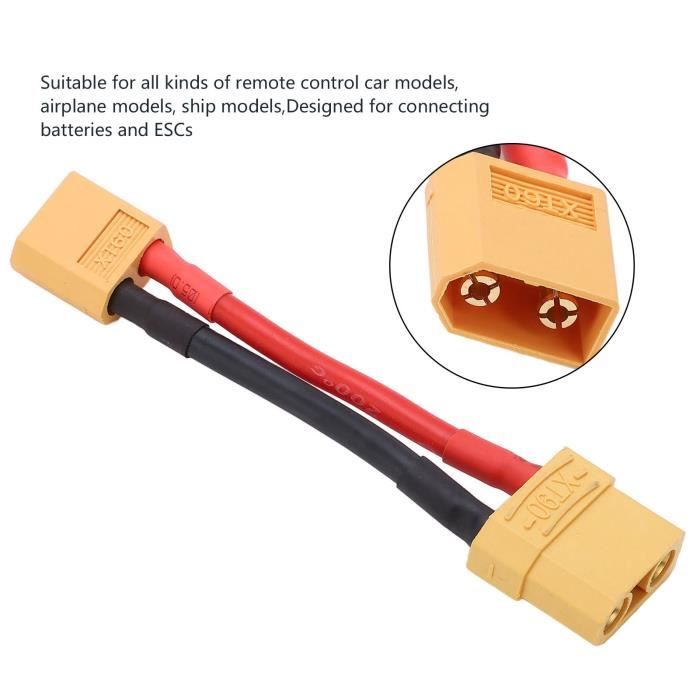 Adaptateur XT60 Femelle Vers XT90 Male