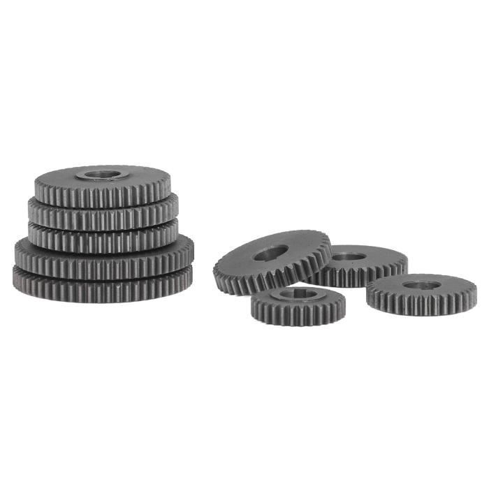 Jeu De 9 Engrenages Métal Précis – Fonte HT250 – Compatible Micro-Tours Et Machines De Découpe Métal