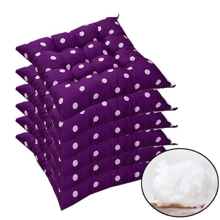 Coussins D'Assise 30x30cm 40x40cm 45x45cm - Housse Polyester Doux, Rembourrage Coton - Pour Chaises, Bureau, Extérieur