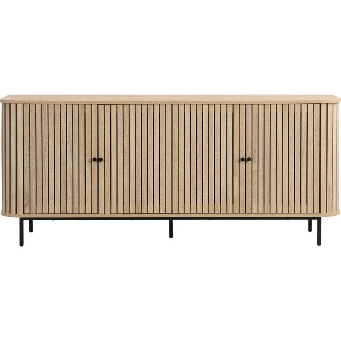 Buffet 4 portes couleur chêne 168 cm - Solna Buffet 4 portes couleur chêne 168 cm - Solna