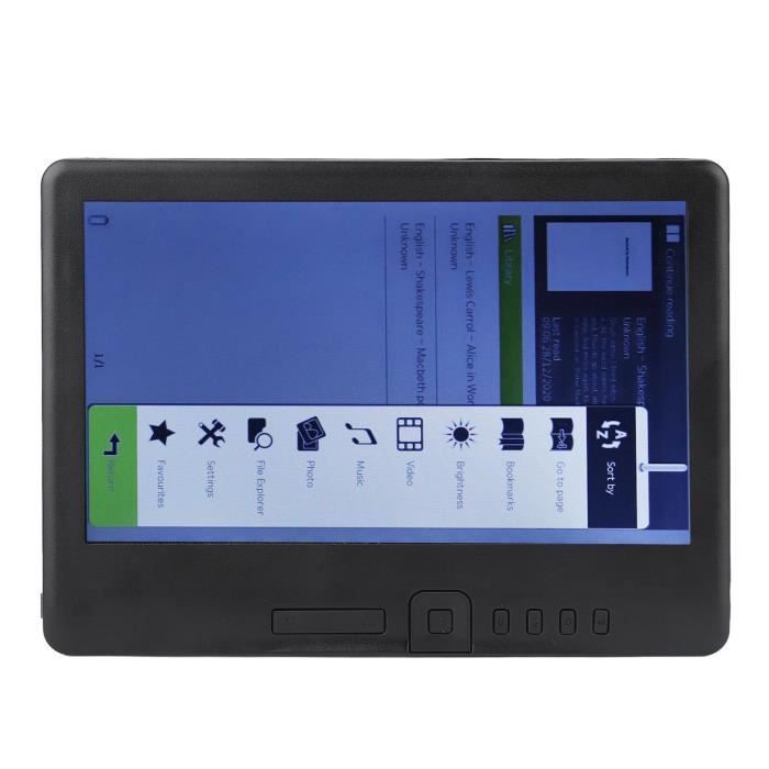 Lecteur Ebook 6 Pouces Tactile - Portable, Léger, Avec étui Et Batterie 2500mAh