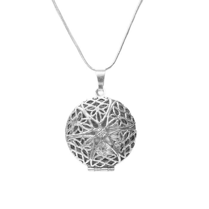 Comparer les prix de INF Collier médaillon photo en acier inoxydable Argent