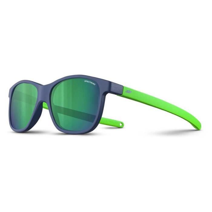 Julbo Turn 2 - Lunettes de soleil enfant bleu foncé/vert - Protection UV Cat.3 monture plastique mixte