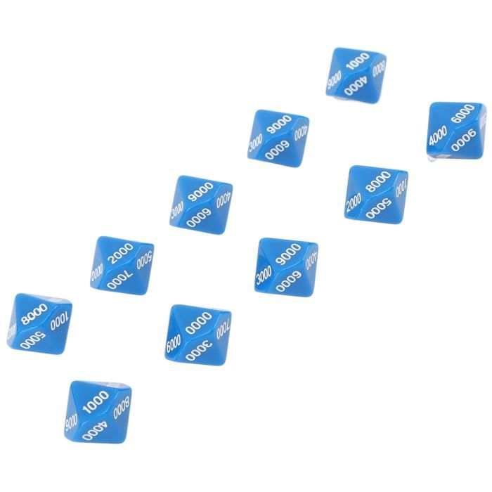 WESIEVYA Lot De 7 Dés Multi-facettes, Jeux De Société, Jeux