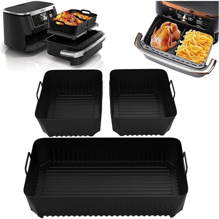 Accessoire Air Fryer - Ninja - Moule Silicone - 3PCS - Résistant à la chaleur 220°C - Antiadhésif