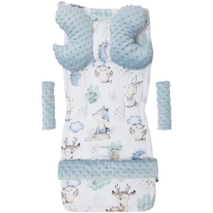 Cuscino Cono 75x75 Per Neonati Minky 100% Cotone | Morbido E Multiuso | Grigio Con Oliva