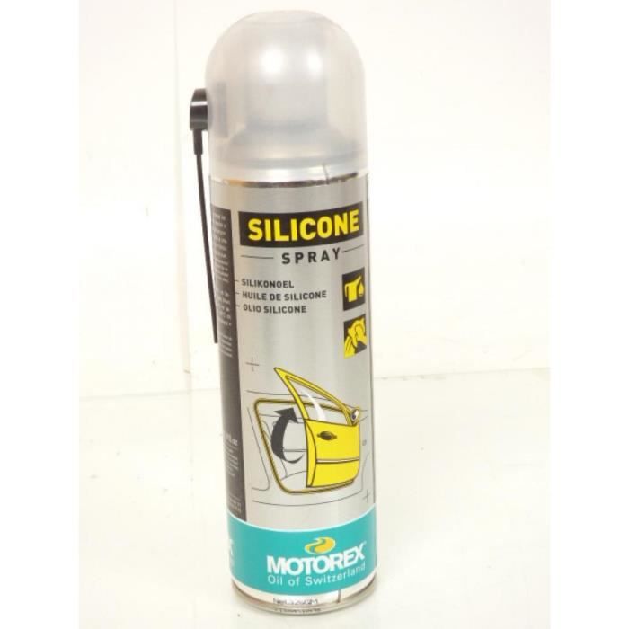 Bombe d'huile de silicone pour motorex en spray de 500ml aerosol lubrifiant  - Cdiscount Auto