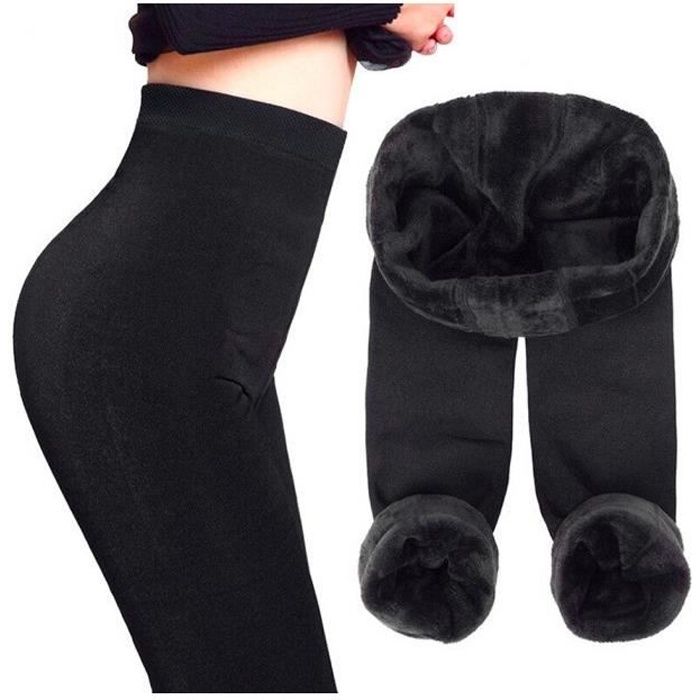 Leggings Femme Thermiques Zero Degres - Noir avec Fourrure Intérieure Noir  Noir - Cdiscount Sport