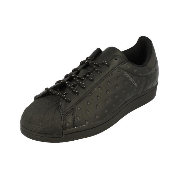 Adidas Baskets Adidas Originals Superstar Pw Hommes - Noir - Cuir - Lacets