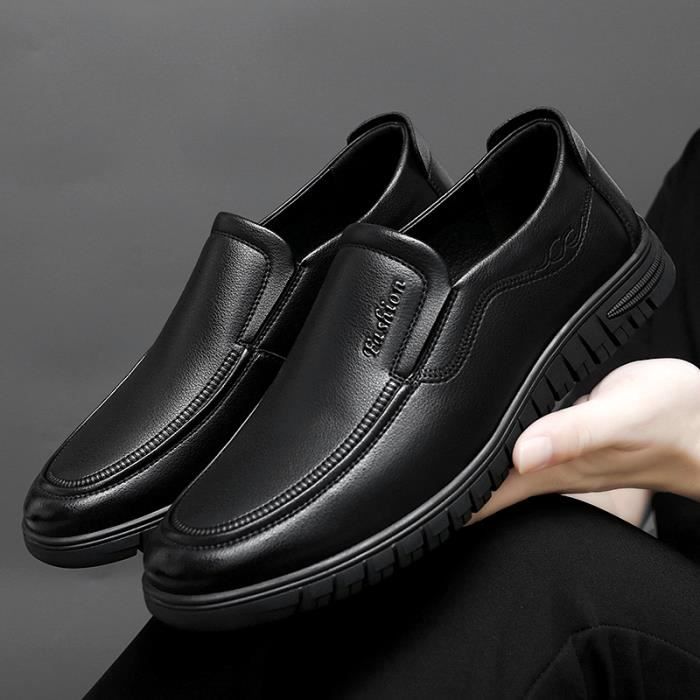Chaussures Cuir Souples Mocassins Homme En Cuir Slip-On Conduite