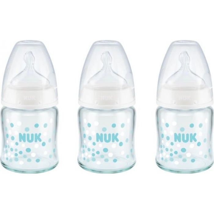 Nuk Lot 3 Biberons Col Large Serenity Verre 1 Ml 0 6m M Mixte Cdiscount Puericulture Eveil Bebe