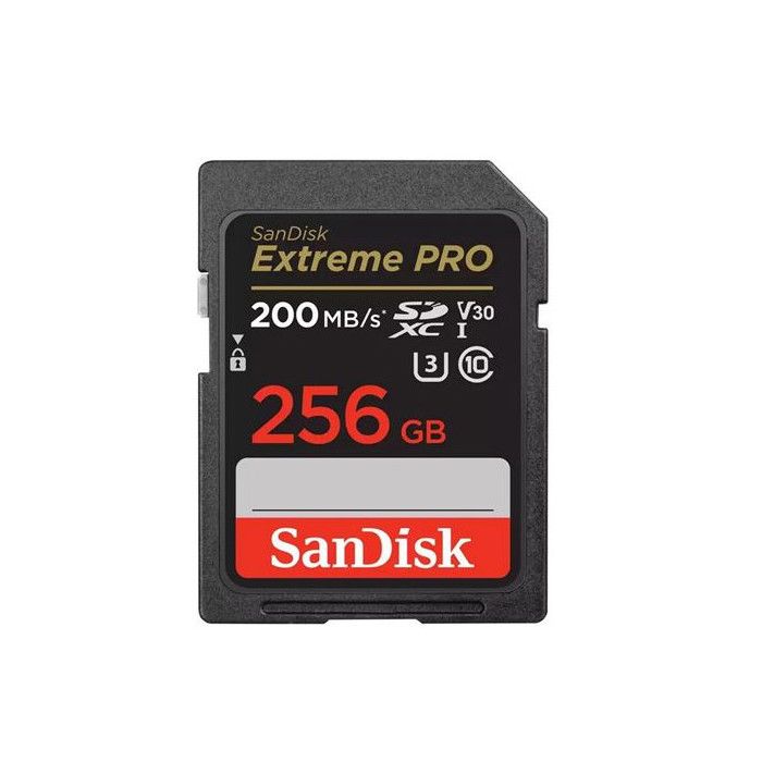Carte mémoire SD SanDisk Extreme Pro SDXC UHS-I U3 Class10 256 Go