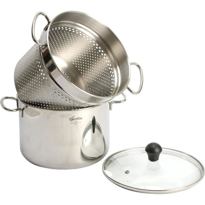 Pastaiola, Casserole Pour Pâtes, Acier Inoxydable 1810, Pour Toutes Les Sources De Chaleur