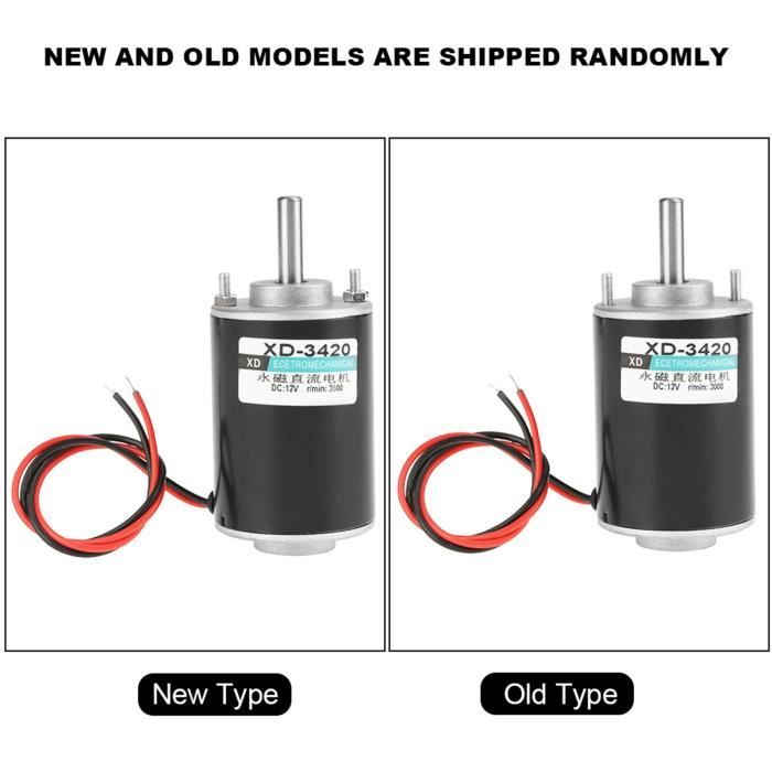 Moteur électrique DC 12V 115W 6000 Tr/min Buehler – Aimant Permanent, Arbre 5/16", Pour Hobby