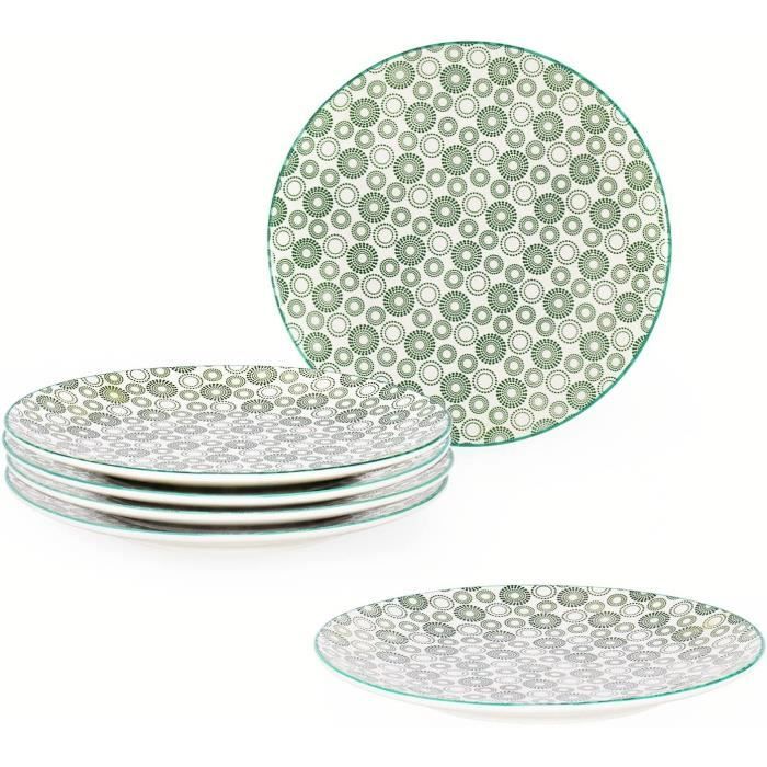 2 assiettes à dîner en plastique des années 1960/blanc