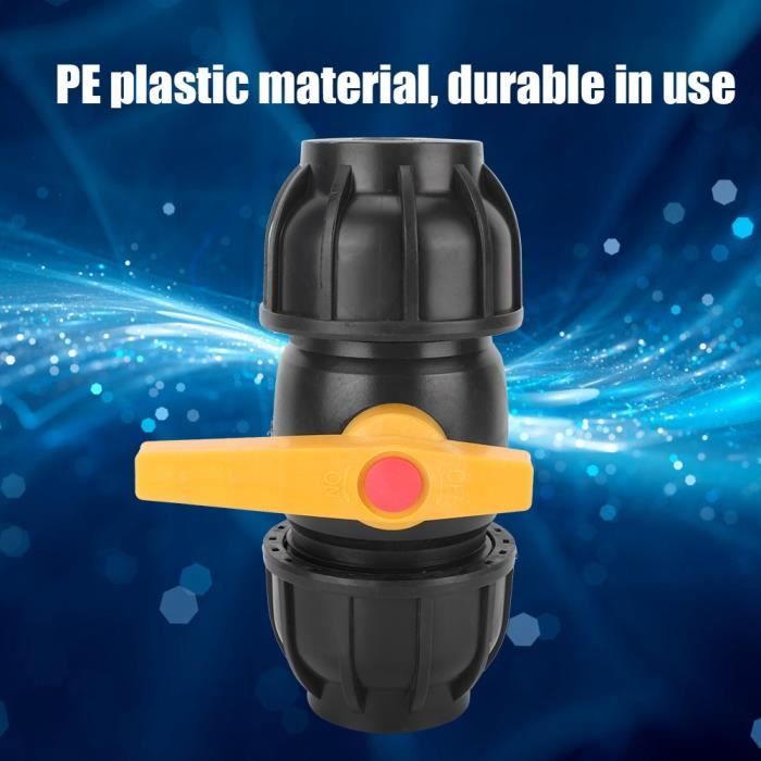 Lot De 2 Connecteurs De Robinet D’arrêt 32 Mm - Pour Tuyaux PE, PVC, PPR - Irrigation Jardin, Serre, Agriculture - Connexion étanche, Facile à Installer