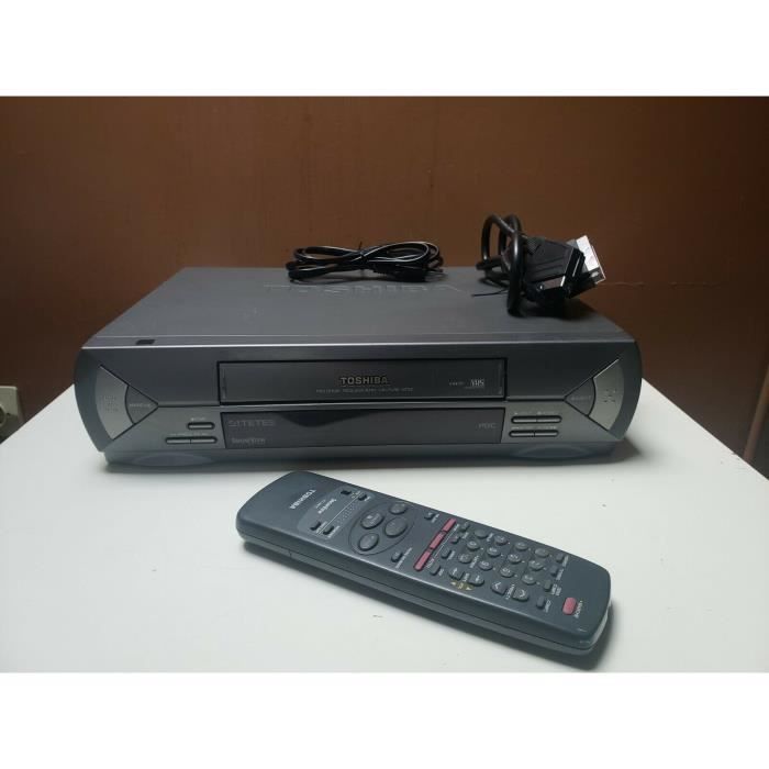 MAGNETOSCOPE TOSHIBA V447F LECTEUR ENREGISTREUR K7 CASSETTE VIDEO VHS VCR + TEL