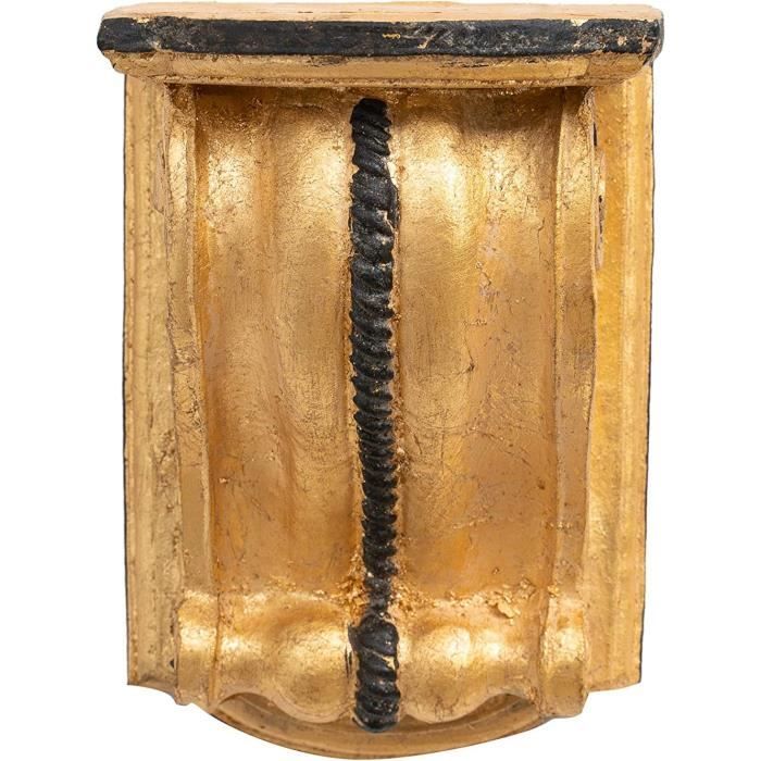 Placard Suspendu En Bois Finition Feuille Or Vieilli Aux Dimensions L30 Xpr15xh16cm Made In Italy 82979210