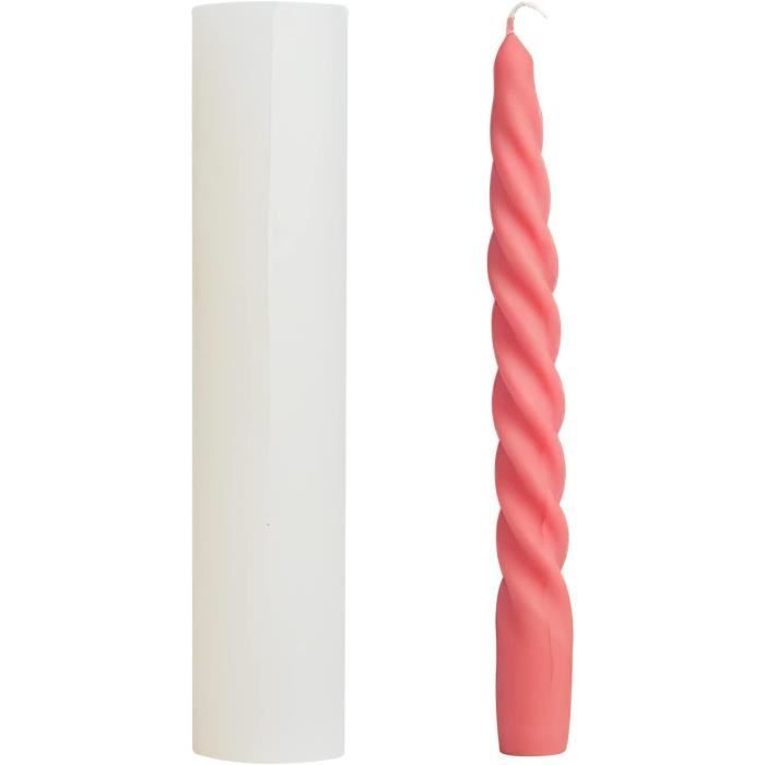 Moule à Bougie Cylindre Transparent - Idéal Pour Créations Personnalisées