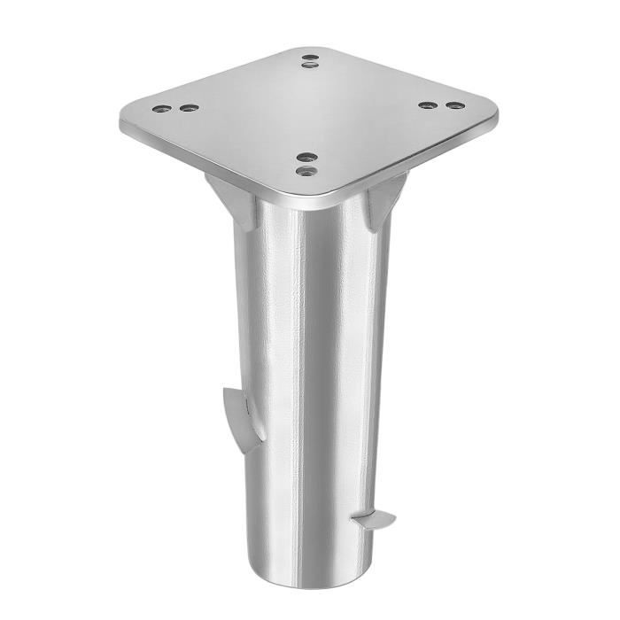 Homefantasy L'ancrage au Sol Mesure 46cm de Long,et Le diamètre de l' ouverture du Tube est de 3.6 cm,Support Pied de Parasol Amovible en métal, Support de Parasol avec Ancrage au Sol