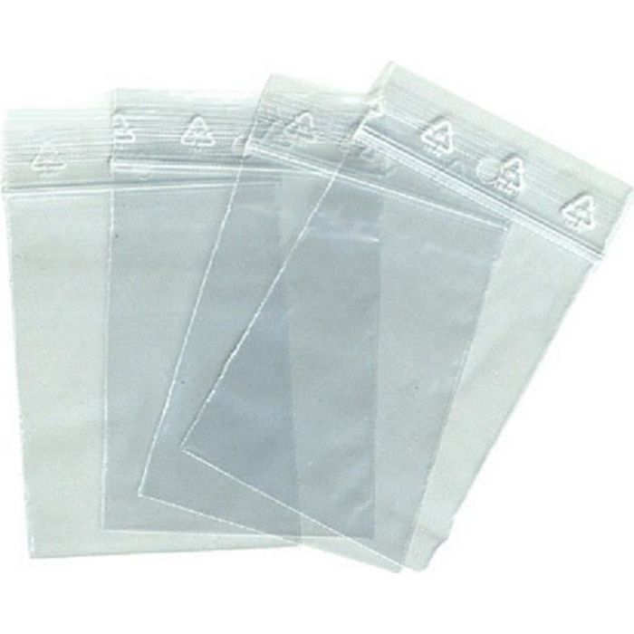 FACTURE AVEC TVA 3 bandes blanches pour écrire sur la pochette lot de 2500 sachets zip 60 x 80 mm avec zone décriture sachet 6x8 cm marque UNIVERS GRAPHIQUE 
