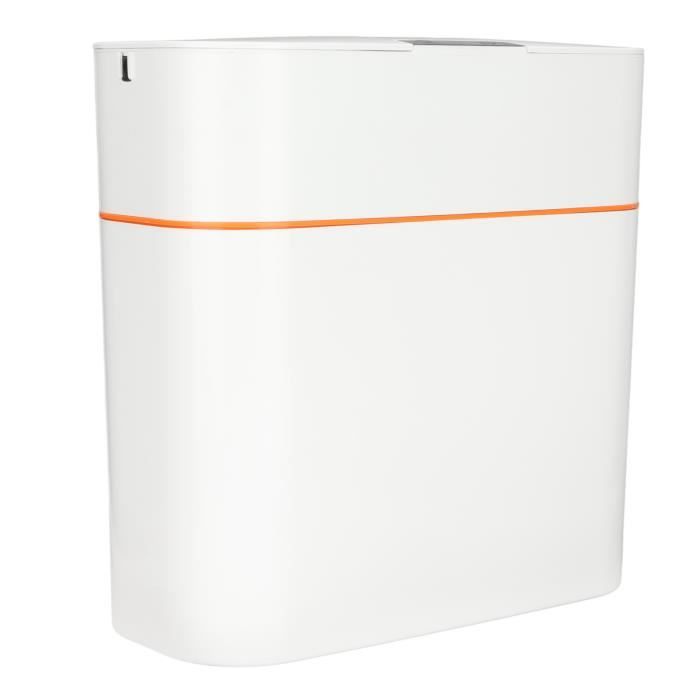 Cesun Poubelle De Salle De Bain Sans Contact Avec Couvercle, Poubelle à Détecteur De Mouvement Automatique, Poubelle Fine En Plastique Intelligent Pour Salle De Bain, Bureau, Camping-car, Chambre à