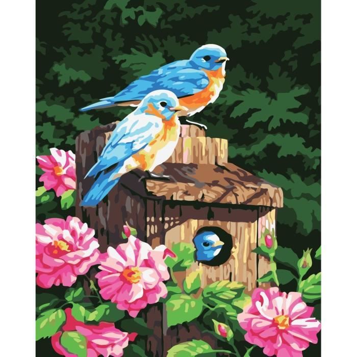 NEWENMO Pittoresques Maisons Peinture par Numéro Kits,Rose Fleurs Peinture Numero Adulte,DIY Paint by Numbers,Creation Adulte pour Débutants,Peinture à l'huile Kit,pour Décoration Maison-40x50cm NEWENMO Pittoresques Maisons Peinture par Numéro Kits,Rose Fleurs Peinture Numero Adulte,DIY Paint by Numbers,Creation Adulte pour Débutants,Peinture à l'huile Kit,pour Décoration Maison-40x50cm