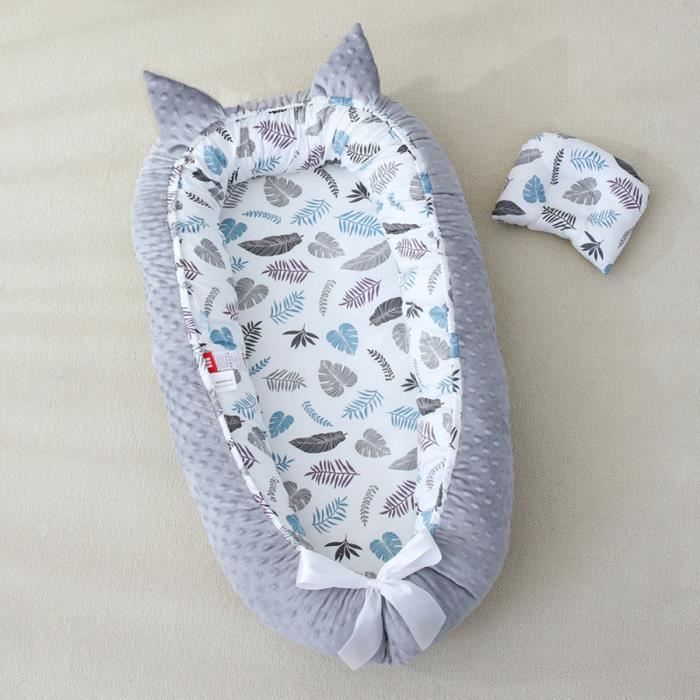 Nid Bébé Pod Cocoon - Réducteur De Lit 90x50cm Portable - Coton Respirant 0-24 Mois