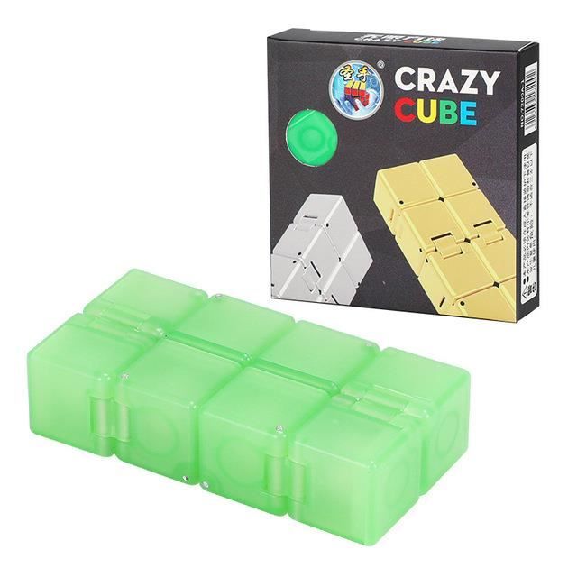 Cube Infini Fidget 3 Pièces – Jouet Anti-Stress En Plastique, Rotation 360°, Compact 4 Cm, Décompression Bureau, Adulte Et Enfant