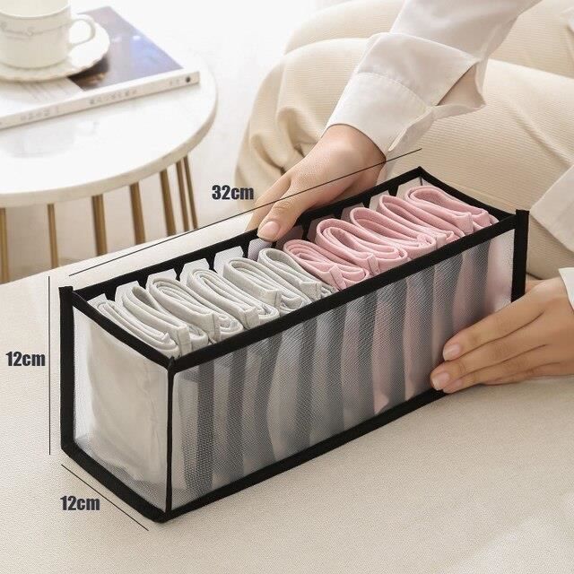 Lot De 12 Boîtes De Rangement Zythrem – Organisateur Tiroir Pour Sous-vêtements, Chaussettes, Lingerie