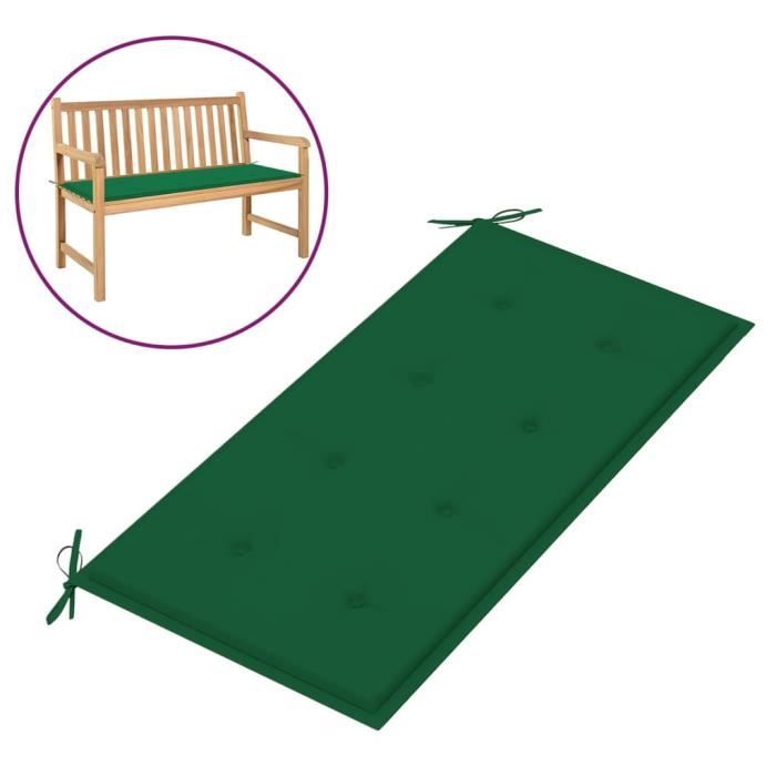 Maison Exclusive - Coussin De Banc De Jardin Vert 180x(50 50)x7 Cm