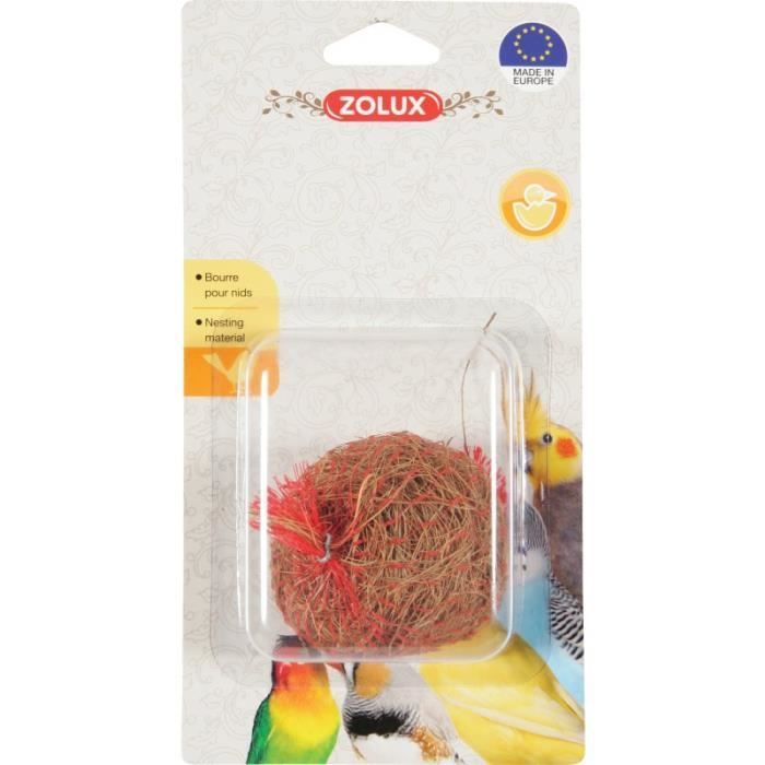 Fibre De Coco 19 G Ø 6 Cm Bourre Pour Nid D'oiseaux