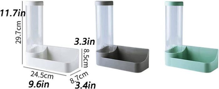 Distributeur De Gobelets Mural Vert - Porte Gobelets Papier Avec Fenêtre Transparente
