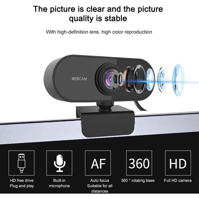 Caméra à réduction de bruit HD 1080P-COD