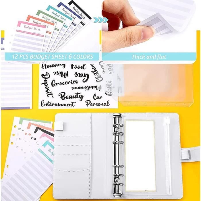 48 Feuilles A6 - Accessoires De Planification Budgétaire