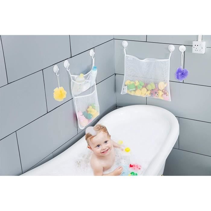 Jouets de bain pour bébé  Rangement jouets enfants pour salle de bain