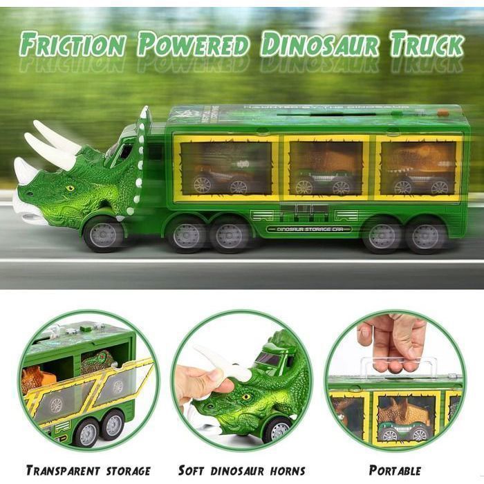 CAMION,A 3 Dinosaurs 1 Egg--Voiture jouet dinosaure Transport véhicule