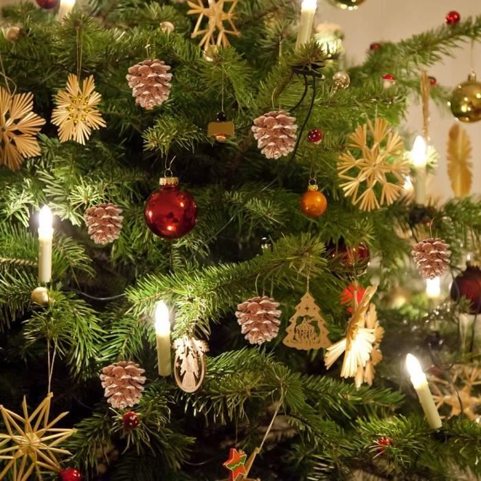 1 Pendentif Pomme De Pin En Acrylique - Décoration De Noël