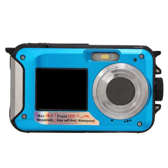 HURRISE Caméra étanche Appareil photo numérique sous-marin étanche Full HD  2.7K 48MP 10 pieds Zoom numérique photo camescope Bleu - Cdiscount Appareil  Photo