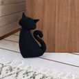 Balvi Cale-porte Meow! Couleur noir Cale-porte en forme de chat Polyester 28 cm-2
